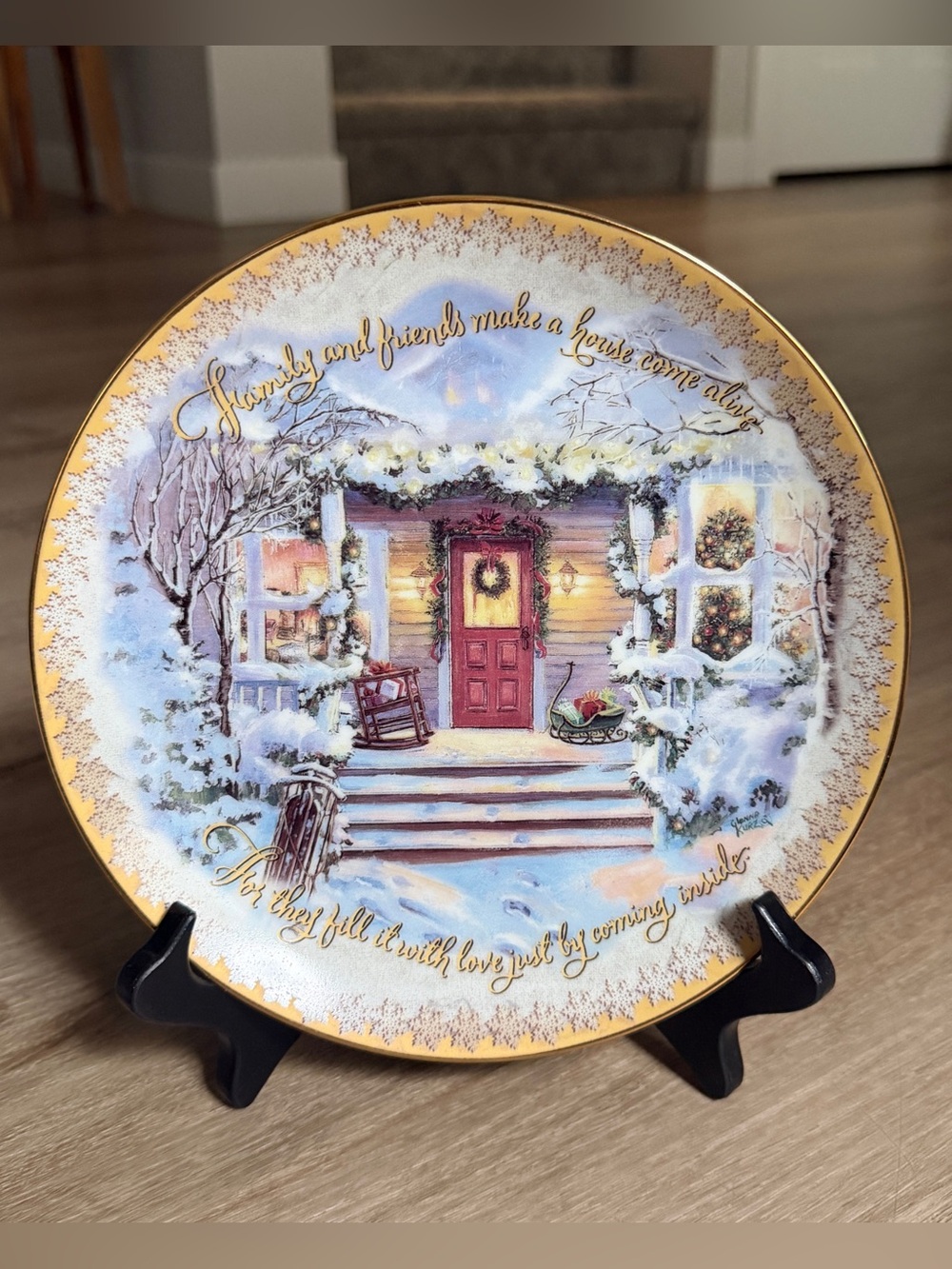 1st Issue Bradford Exchange Christmas Plate Kurz